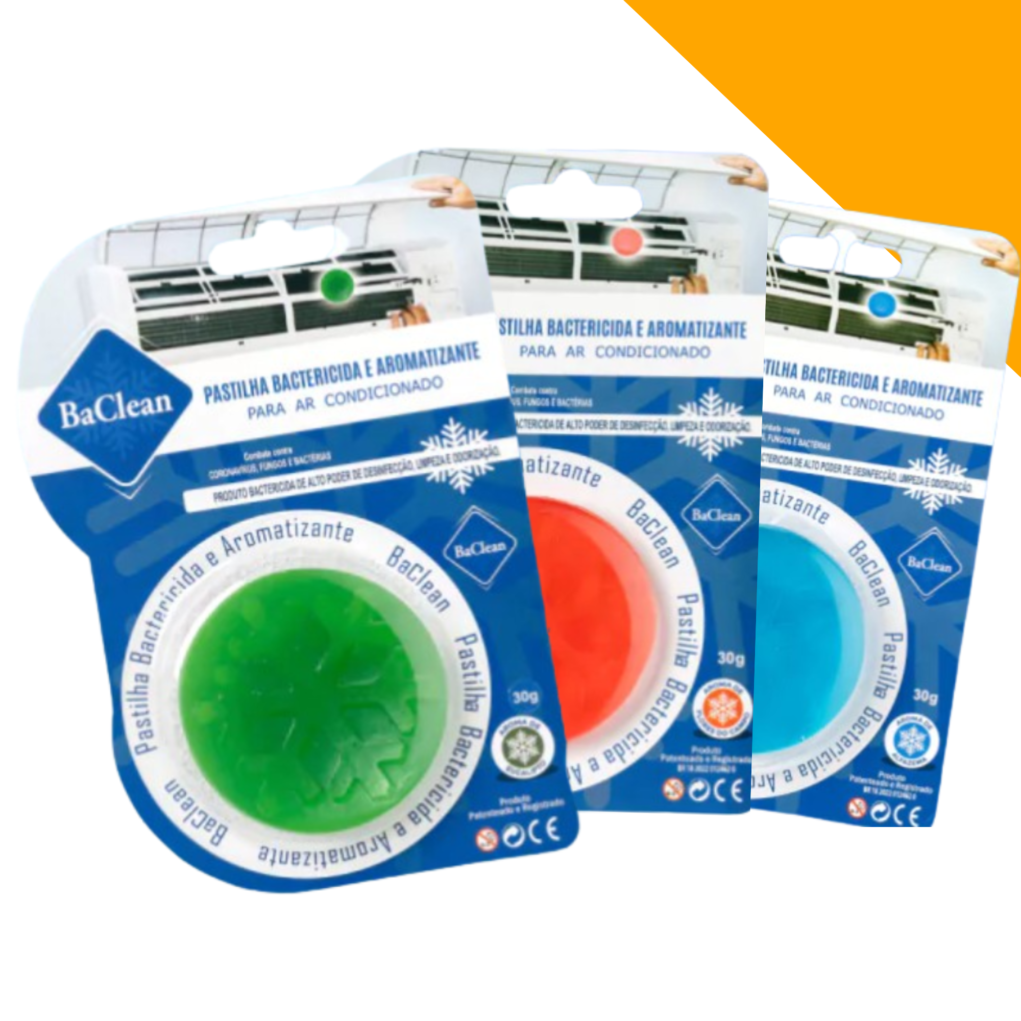 Pastilha antibactericida BaClean para purificação do ar e eliminação de bactérias